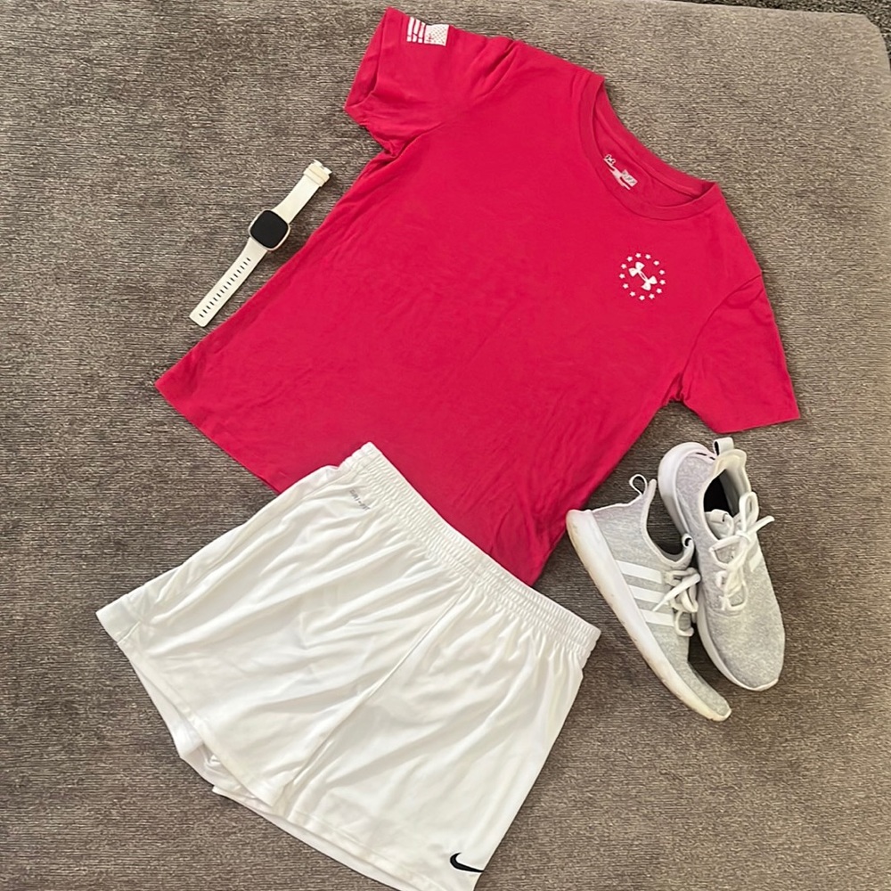Nike Dri-Fit White Shorts Small